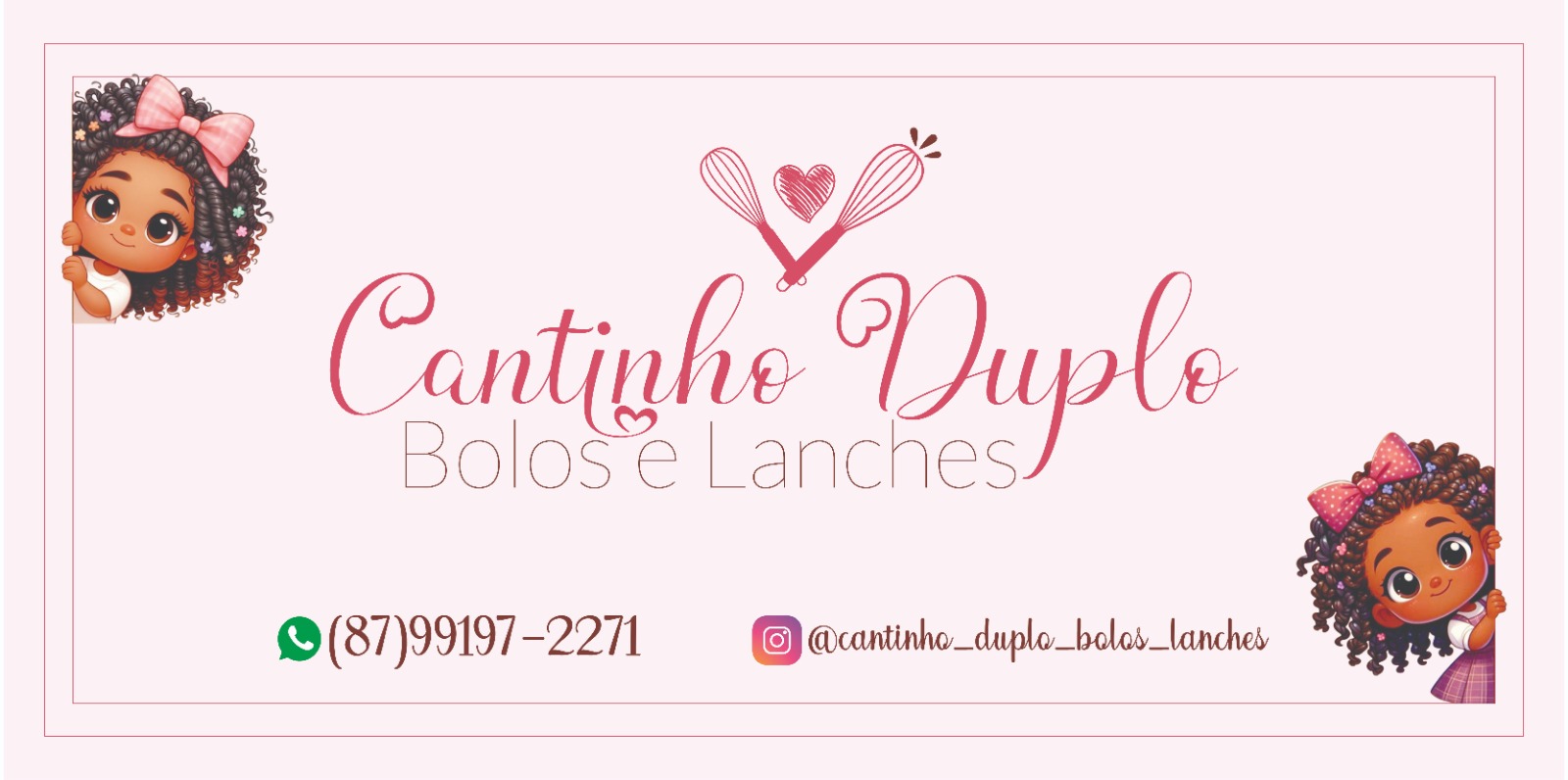 Cantinho duplo bolos e lanches